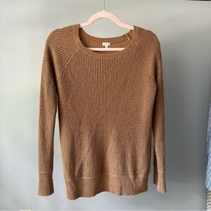 J Crew Wool Alpaca blend Sweater in Camel Light Academia size M